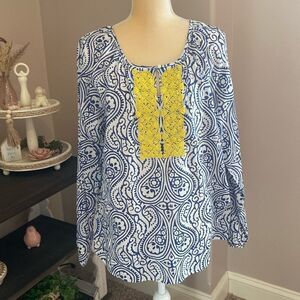 EUC Talbots 100% Cotton Top(size Large)